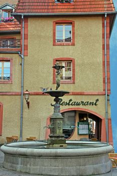 restaurant facade in france