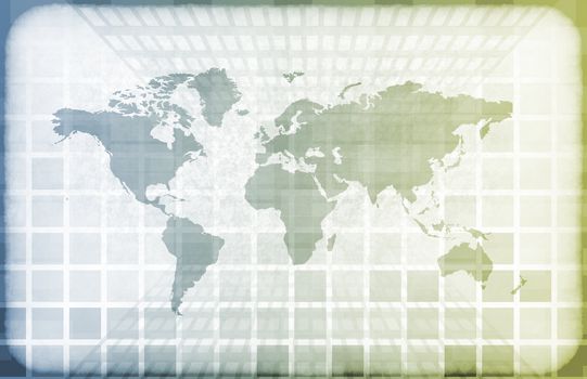 Grunge Map on a Information Technology Abstract