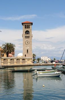Venetian tower in Rhodos harbour