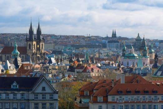 Photo of Prague. View on a quarter of old city