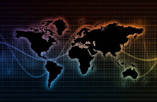 A Global Business Abstract Background Art Texture