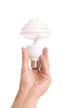 hand with light bulb