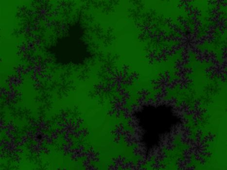 Dark Green Fractal Design Illustration Detailed Pattern Background