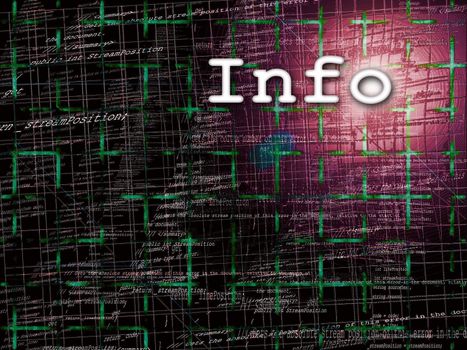 Information Abstract Programming Code Background Pattern With Grid