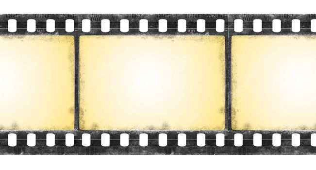 Old film frame in grunge style