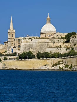 The view of Malta's capital city Valletta which is listed by UNESCO as a World Heritage Site