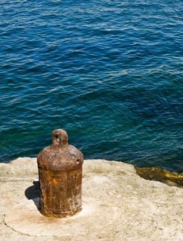 In Malta a lot of medieval naval cannons from the Napoleonic era wre then used as boat moorings when the British took over