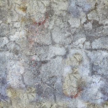 Seamless pattern of grunge gray concrete wall with spots