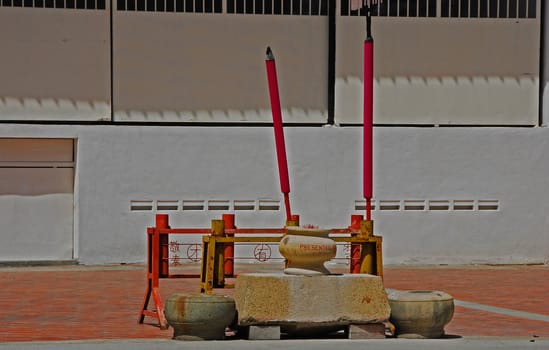 Joss sticks at a Chinese temple