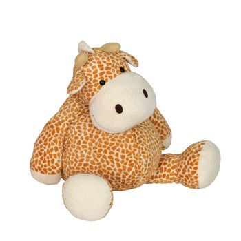 Toy giraffe on a white background