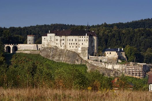 Czech Sternberk castle - large Gothic castle founded by Zdeslav from Divisov 1241