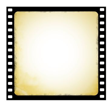 Old film frame in grunge style