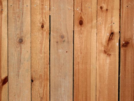 Wooden wall of yellow color