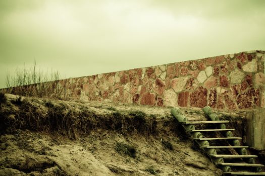 Wooden stairs