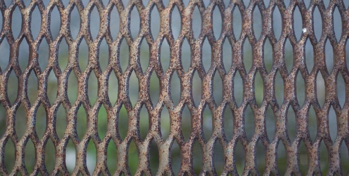 Metal old rusty lattice background