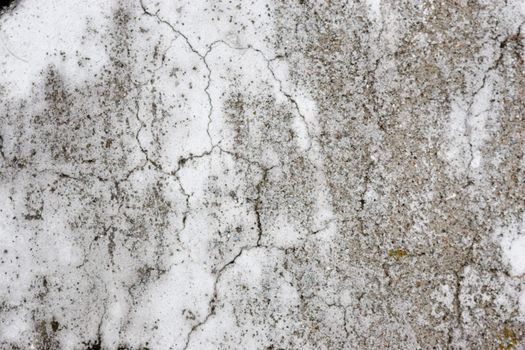 The old cracked wall of a building