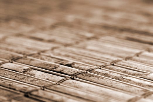 Bamboo table runner taken with macro lens.