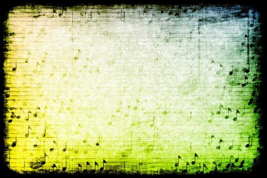A Music Themed Abstract Grunge Background Texture