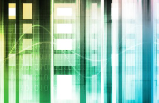 Modern Technology Code Illustration Lines as Art