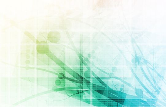 Futuristic Background as a Network Concept Art