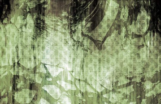 Grunge Background Wall with Vintage Style Design