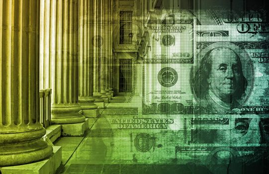 Corruption in the Legal System Abstract Concept
