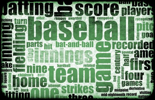 Baseball Game as a Sport Grunge Background