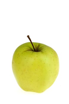 a fresh and healthy apple on a white background