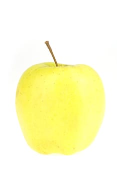 a fresh apple on a white background