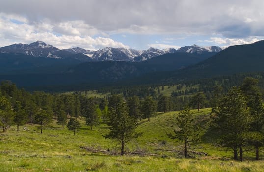 The Front Range of the Rocky Mountains in Rocky Mountain National Park