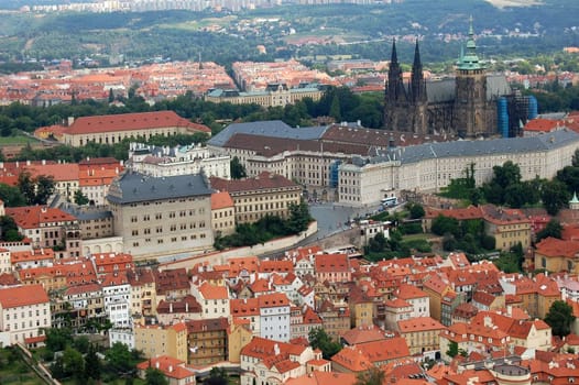 view of Prague in Czech Republic