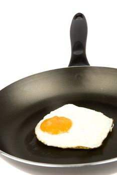 a fried egg in a pan