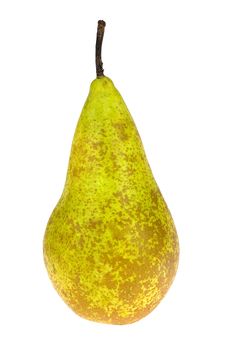 a fresh and tasty pear on a white background