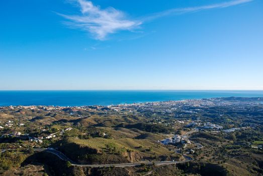 cityscape aerial view.