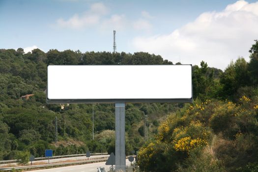 Outdoor advertising billboard, add your text or image on the empty space