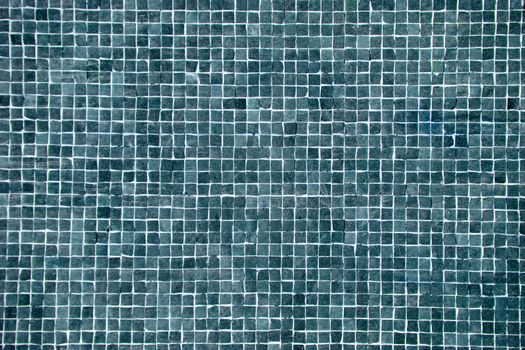 pattern, background or texture of a big blue mosaic