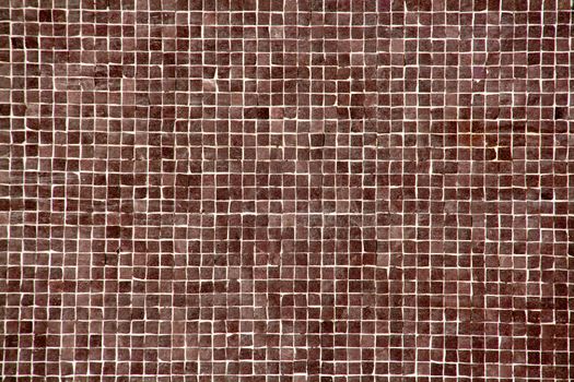 pattern, background or texture of a big brown mosaic