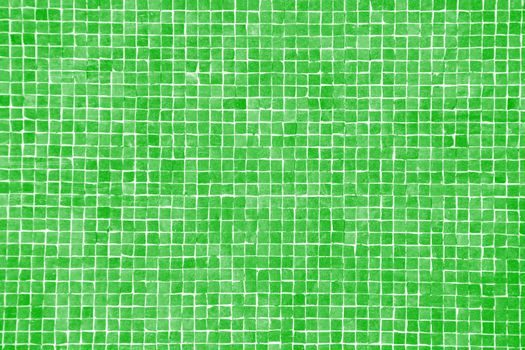 pattern, background or texture of a big green mosaic