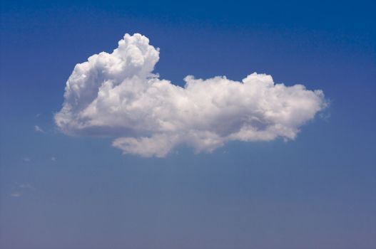 Puffy Clouds on a blue sky.