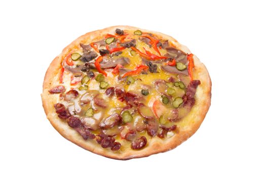 Natural form foods. Fast food Pizza. Shot in a studio.
