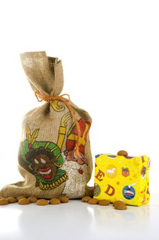 a bag with presents and gingernuts, for Sinterklaas