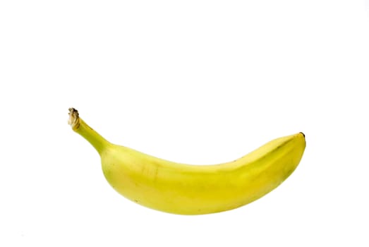 a single bananas isolated on white