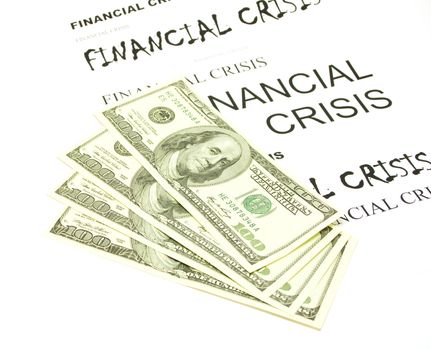 Hundred dollar banknotes and financial crisis
