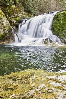 Naked Falls in Washougal River  Columbia Gorge Washington