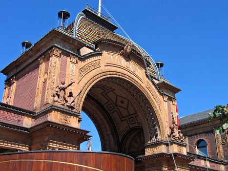 Tivoli Gardens Copenhagen Denmark - entry gate