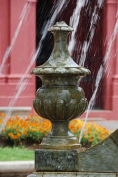 Water fountain in a city park