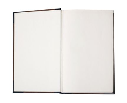 Open book with empty pages - image contains a clipping path