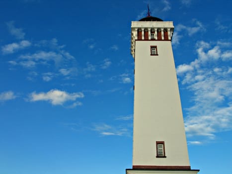 The old lighthouse of Helnaes Denmark