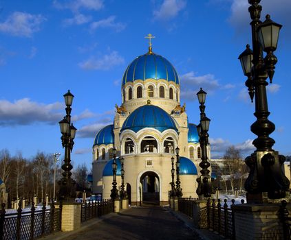 Road to Holy Trinity Church in Moscow.