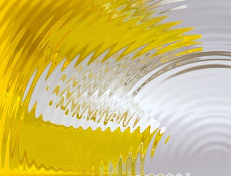 abstract ripple background in yellow white and grey